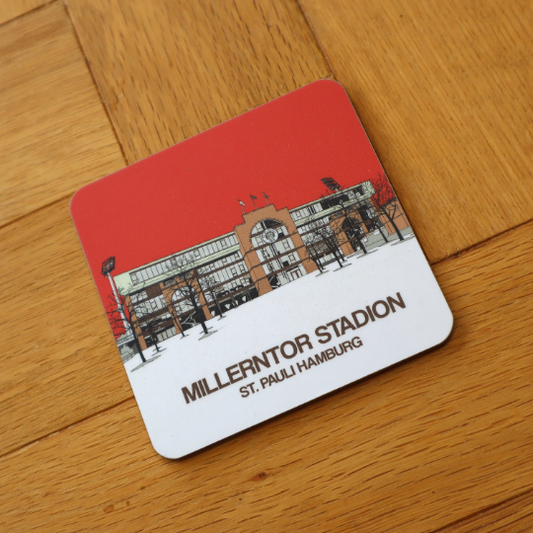 FC St Pauli drinks coaster of The Millerntor Stadion